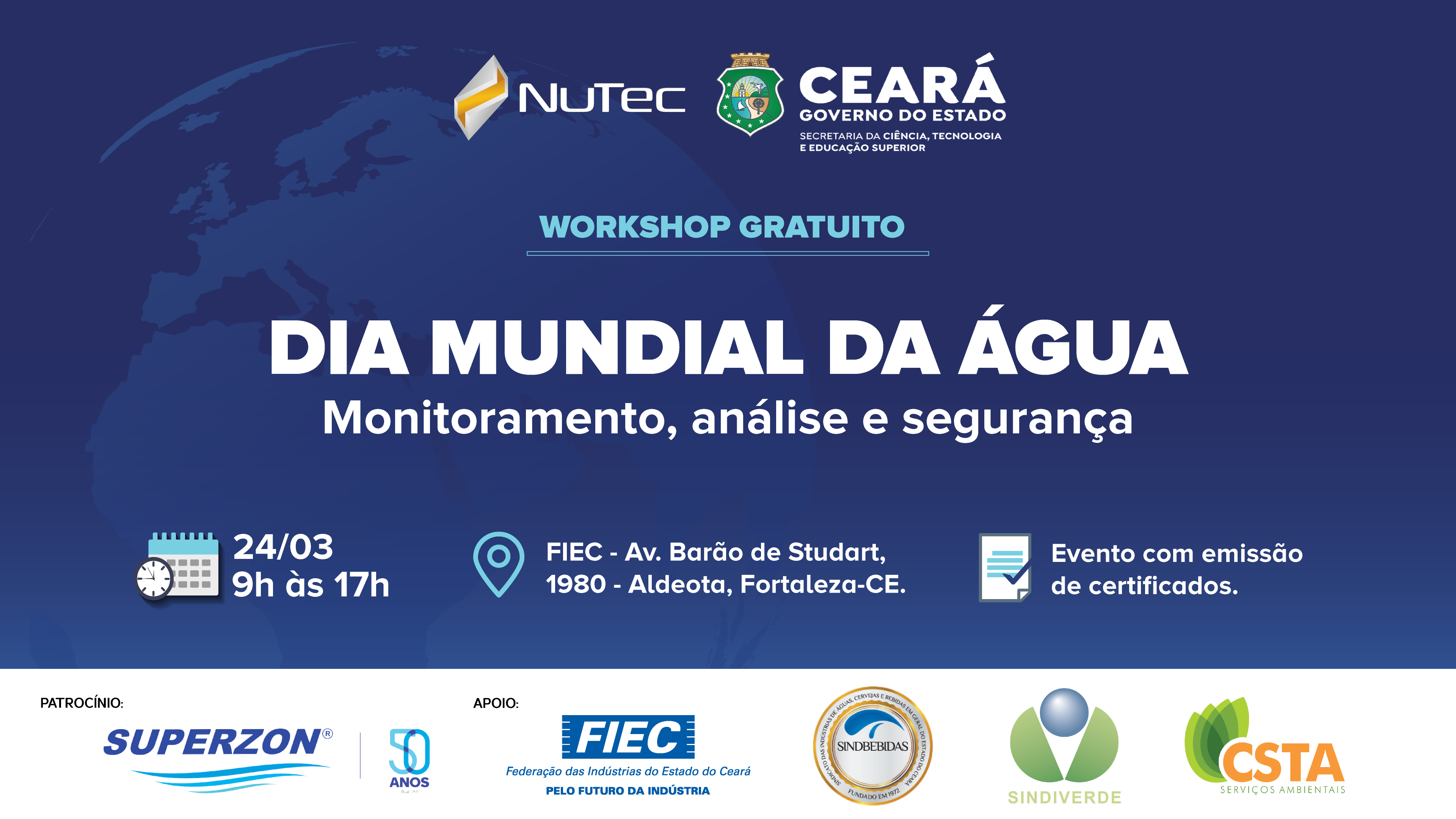 Nutec promove workshop em comemoração ao Dia Mundial da Água